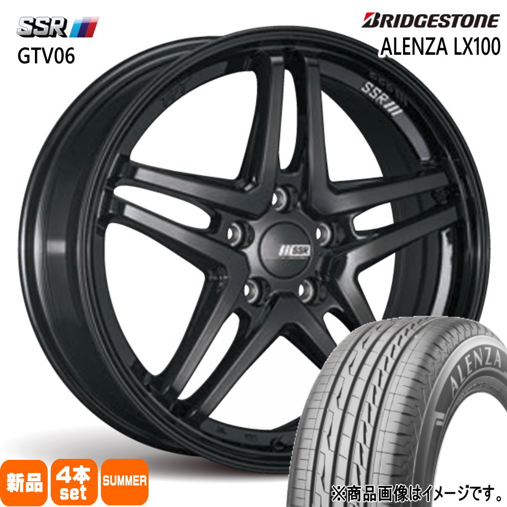 245/65R17 107H アレンザ LX100 ALENZA LX100 ブリヂストン BRIDGESTONE 新品 夏用 サマータイヤ ホイール 4本セット SSR GTV06 17&times;7.0+42 5/114.3｜タイヤショップ78 130,020円