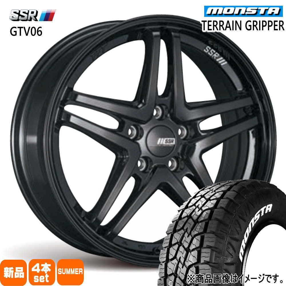 225/55R18 テレーングリッパー TERRAIN GRIPPER モンスタ MONSTA 新品 夏用 サマータイヤ ホイール 4本セット SSR GTV06 18×7.5+53 5/114.3|タイヤショップ78