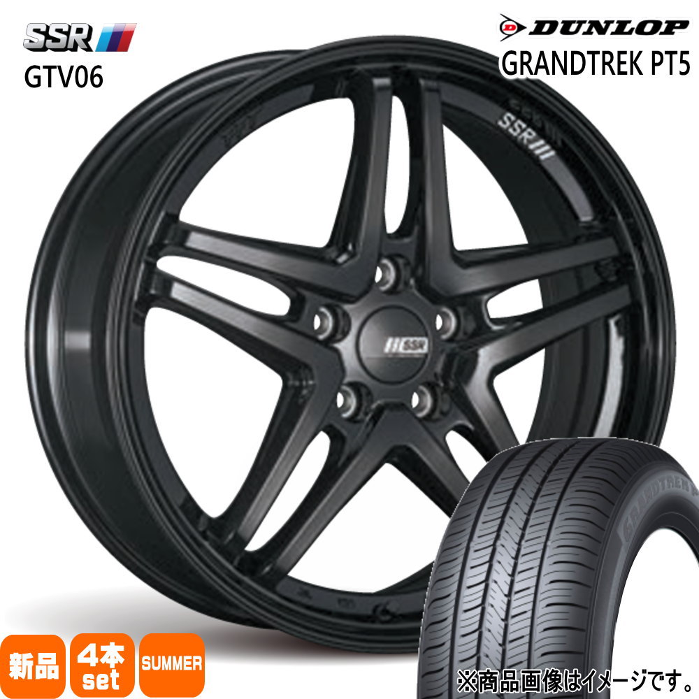 225/60R17 99V グラントレック PT5 GRANDTREK PT5 ダンロップ DUNLOP 新品 夏用 サマータイヤ ホイール 4本セット SSR GTV06 17×7.0+42 5/114.3|タイヤショップ78