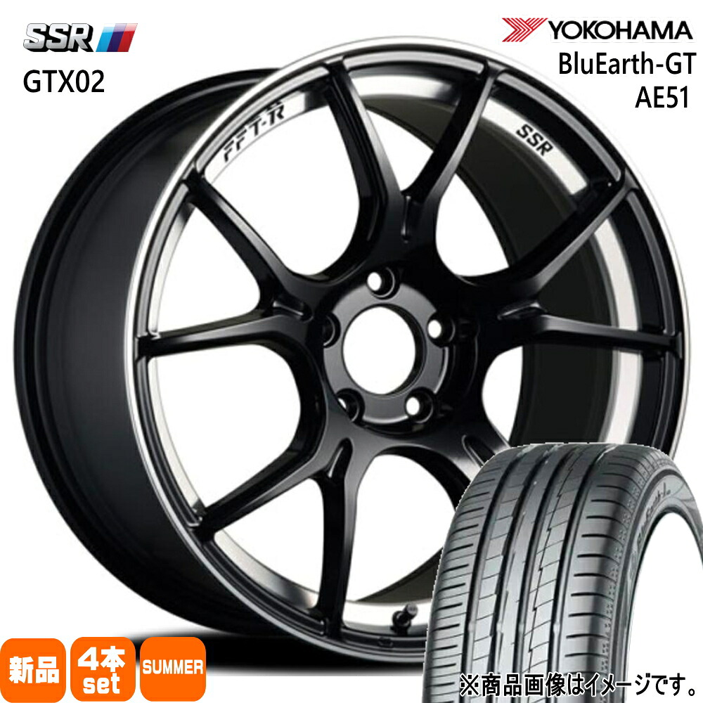 235/45R18 94W ブルーアース GT AE51 BluEarth-GT AE51 ヨコハマ YOKOHAMA 新品 夏用 サマータイヤ ホイール 4本セット SSR GTX02 18×8.5+45 5/114.3|タイヤショップ78