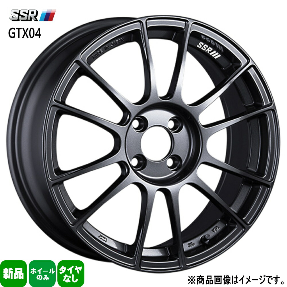 カーショップ配送 4本セット 17×7.0J+43 4/100 SSR GTX04 ジーティーエックス ゼロフォー 新品 17インチ ホイールのみ スイフト ヴィッツ アクア デミオ|タイヤショップ78