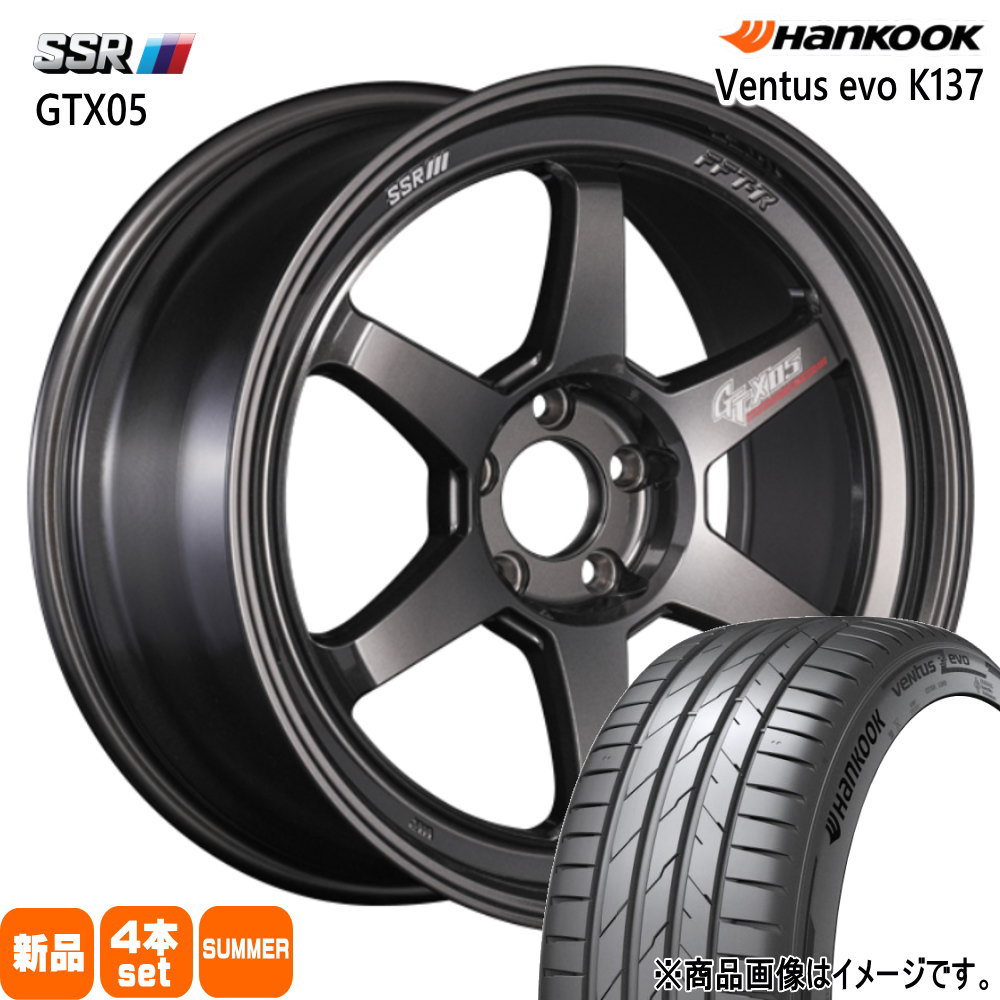235/40R18 95Y XL ベンタス エボ K137 Ventus evo K137 ハンコック HANKOOK 新品 夏用 サマータイヤ ホイール 4本セット SSR GTX05 18×9.5+40 5/114.3|タイヤショップ78