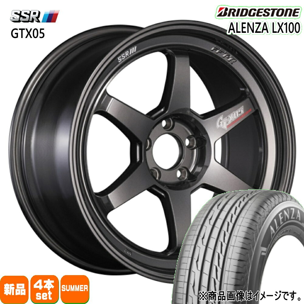 225/50R18 95V アレンザ LX100 ALENZA LX100 ブリヂストン BRIDGESTONE 新品 夏用 サマータイヤ ホイール 4本セット SSR GTX05 18&times;8.5+44 5/114.3｜タイヤショップ78 163,515円