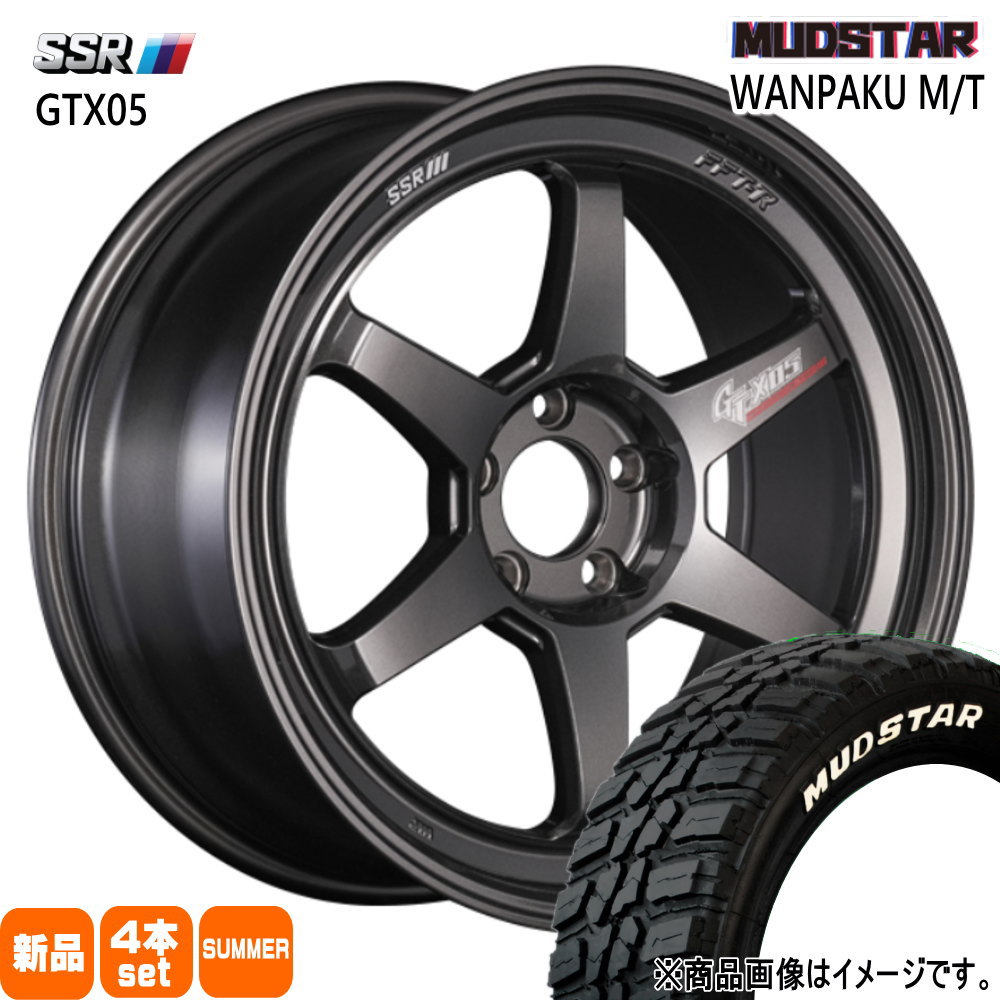 235/50R18 101S ワンパク MT WANPAKU MT マッドスター MUDSTAR 新品 夏用 サマータイヤ ホイール 4本セット SSR GTX05 18&times;8.5+44 5/114.3｜タイヤショップ78