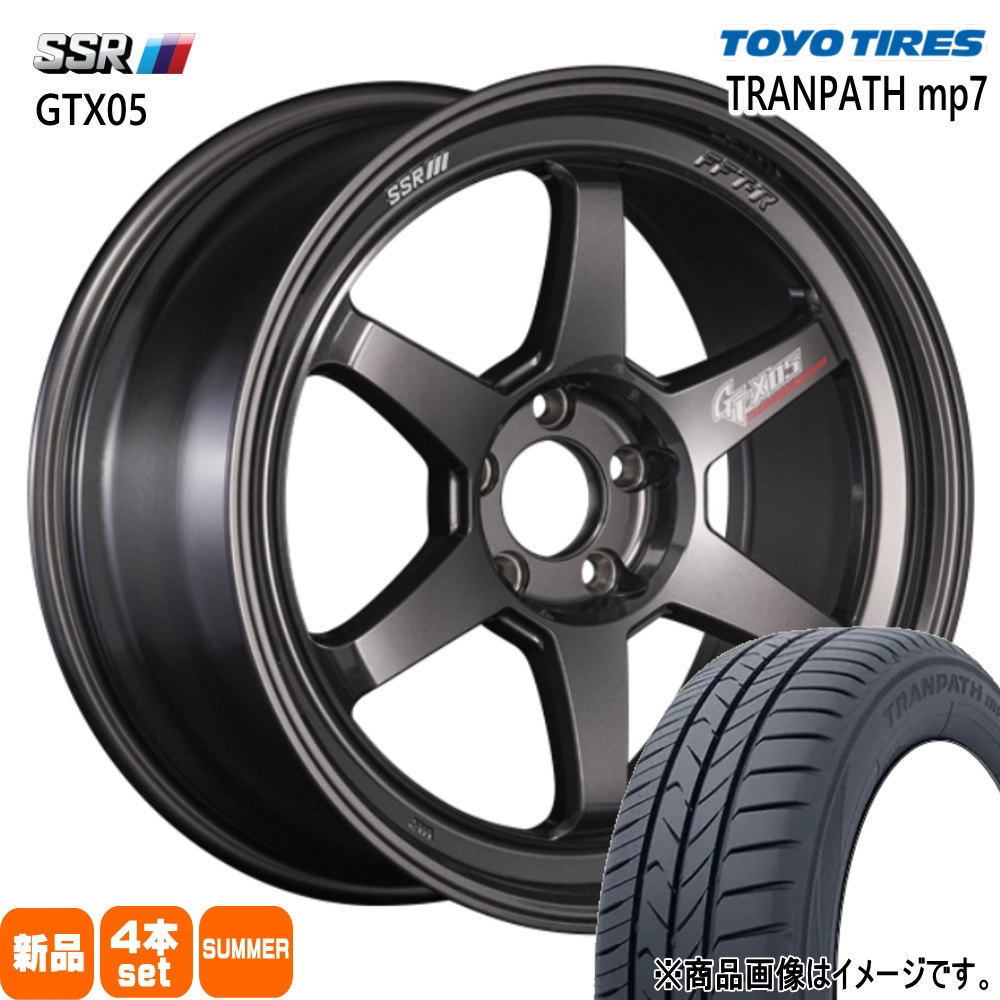 215/45R18 トランパス mp7 TRANPATH mp7 トーヨータイヤ TOYOTIRES 新品 夏用 サマータイヤ ホイール 4本セット SSR GTX05 18×7.5+47 5/100|タイヤショップ78