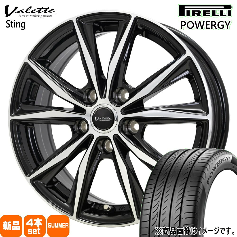 175/65R15 84H パワジー POWERGY ピレリ PIRELLI 新品 夏用 サマータイヤ ホイール 4本セット HOT STUFF CORPORATION Valette Sting 15×6.0+43 5/100 15インチ|タイヤショップ78
