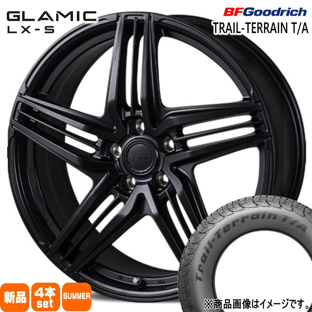 225/60R17 99H トレイルテレーン T/A TRAIL-TERRAIN T/A BFグッドリッチ BF.Goodrich 新品 夏用 サマータイヤ ホイール 4本セット KIT JAPAN GLAMIC LX-S 17×7.0+42 5/114.3 17インチ|タイヤショップ78