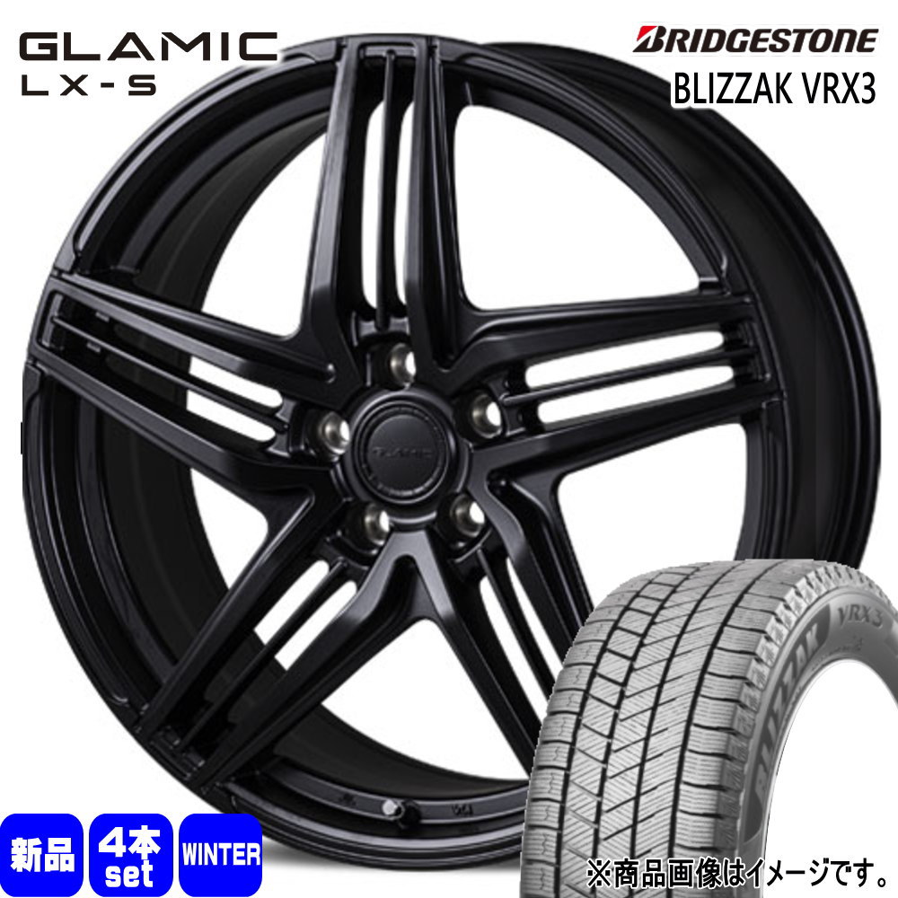 225/60R17 99Q ブリザック VRX3 BLIZZAK VRX3 ブリヂストン BRIDGESTONE 新品 冬用 スタッドレスタイヤ ホイール 4本セット KIT JAPAN GLAMIC LX-S 17×7.0+42 5/114.3 17インチ|タイヤショップ78