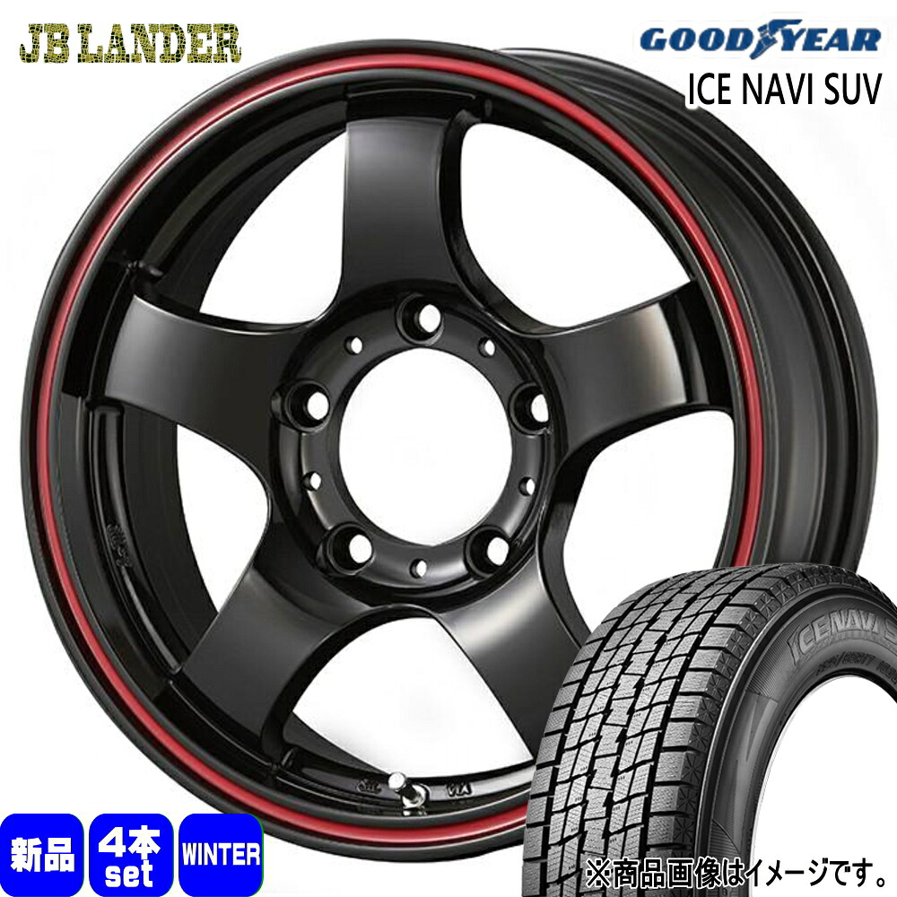 225/70R16 103Q アイスナビ SUV ICE NAVI SUV グッドイヤー GOODYEAR 新品 冬用 スタッドレスタイヤ ホイール 4本セット KIT JAPAN JB LANDER 16×5.5+22 5/139.7 16インチ|タイヤショップ78