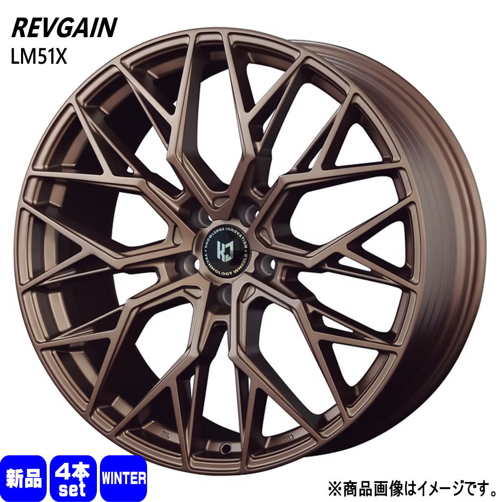 215/45R18 銘柄指定不可 輸入タイヤ 輸入タイヤ 輸入タイヤ 新品 冬用 スタッドレスタイヤ ホイール 4本セット KIT JAPAN REVGAIN LM51X 18×8.0+43 5/114.3 18インチ|タイヤショップ78