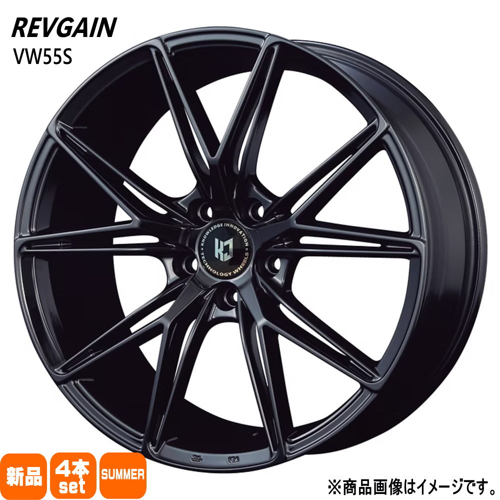 225/40R18 銘柄指定不可 輸入タイヤ 輸入タイヤ 輸入タイヤ 新品 夏用 サマータイヤ ホイール 4本セット KIT JAPAN REVGAIN VW55S 18×8.0+43 5/114.3|タイヤショップ78
