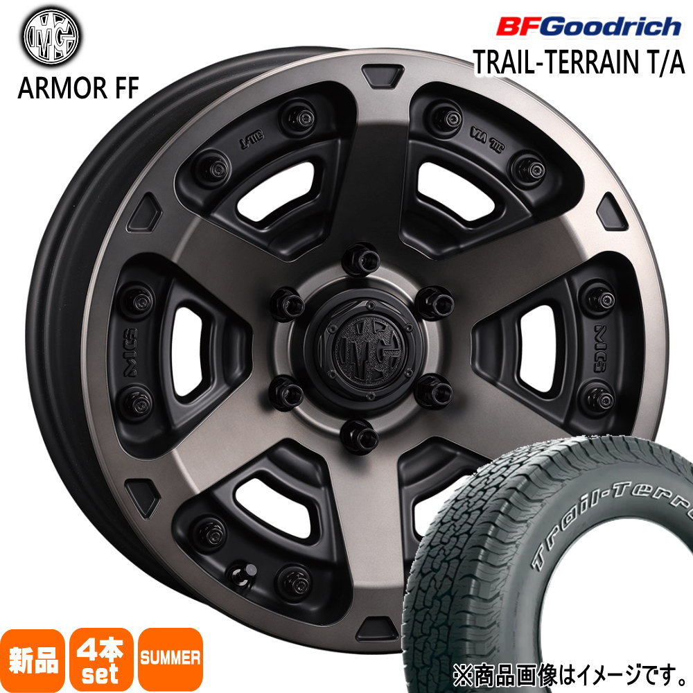 275/65R18 116T トレイルテレーン T/A TRAIL-TERRAIN T/A BFグッドリッチ BF.Goodrich 新品 夏用 サマータイヤ ホイール 4本セット CRIMSON MG ARMOR FF 18×8.0+52 6/139.7|タイヤショップ78
