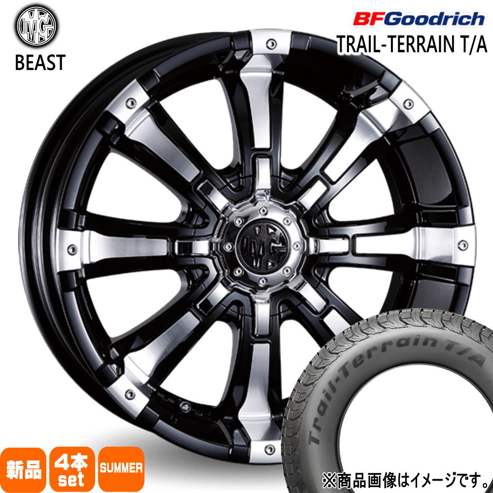 215/60R17 96H トレイルテレーン T/A TRAIL-TERRAIN T/A BFグッドリッチ BF.Goodrich 新品 夏用 サマータイヤ ホイール 4本セット CRIMSON MG BEAST 17×7.0+38 6/139.7|タイヤショップ78