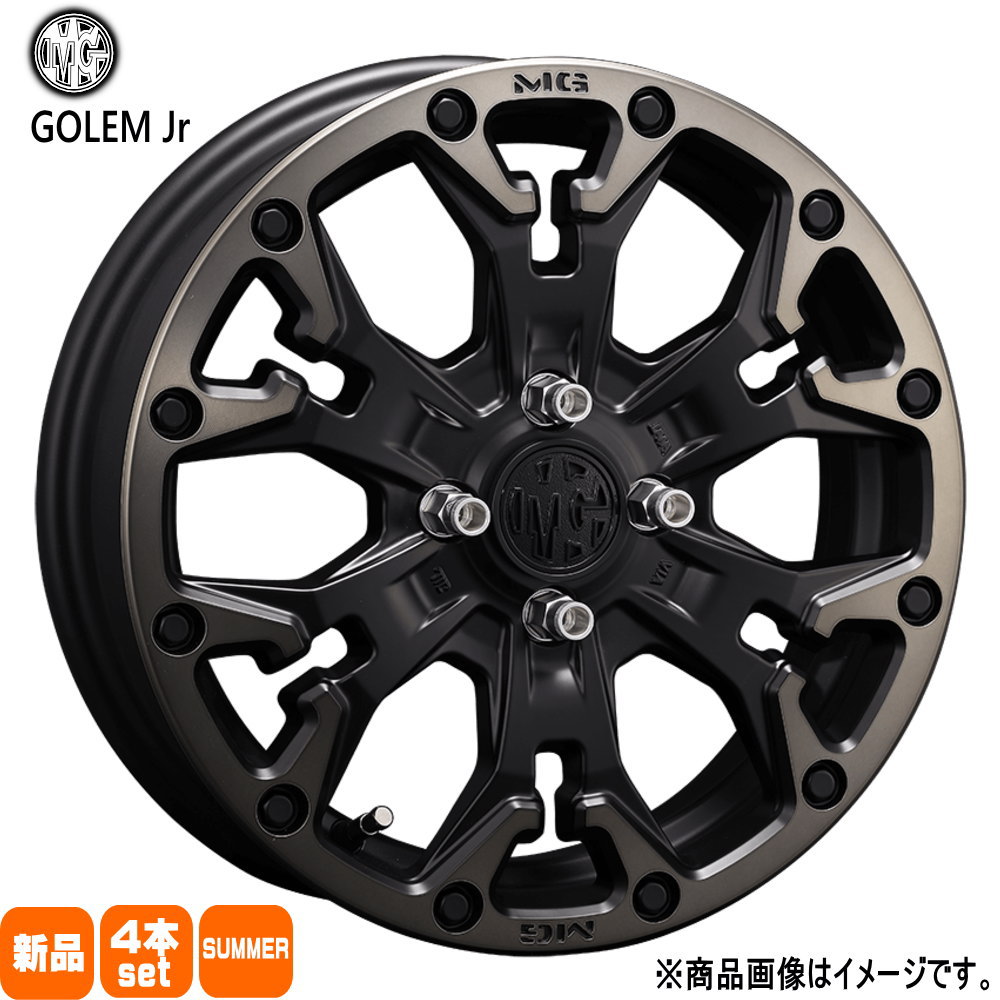 165/60R15 銘柄指定不可 輸入タイヤ 輸入タイヤ 輸入タイヤ 新品 夏用 サマータイヤ ホイール 4本セット CRIMSON MG GOLEM Jr 15×4.5+43 4/100|タイヤショップ78