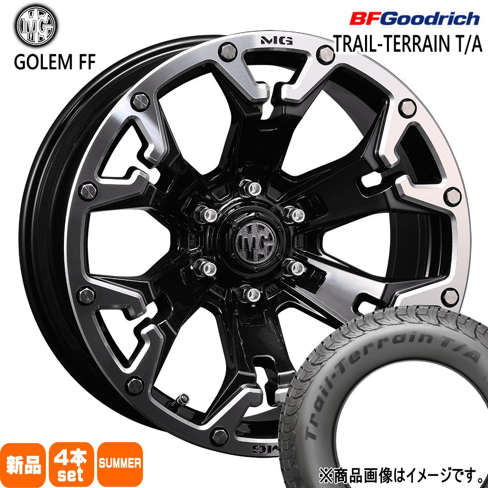 215/60R17 96H トレイルテレーン T/A TRAIL-TERRAIN T/A BFグッドリッチ BF.Goodrich 新品 夏用 サマータイヤ ホイール 4本セット CRIMSON MG GOLEM FF 17×7.0+38 6/139.7|タイヤショップ78