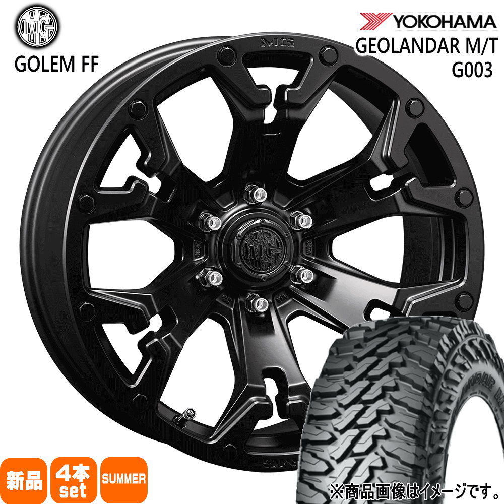 275/60R20 123/120Q LT ジオランダー MT G003 GEOLANDAR M/T G003 ヨコハマ YOKOHAMA 新品 夏用 サマータイヤ ホイール 4本セット CRIMSON MG GOLEM FF 20×9.0+55 6/139.7|タイヤショップ78