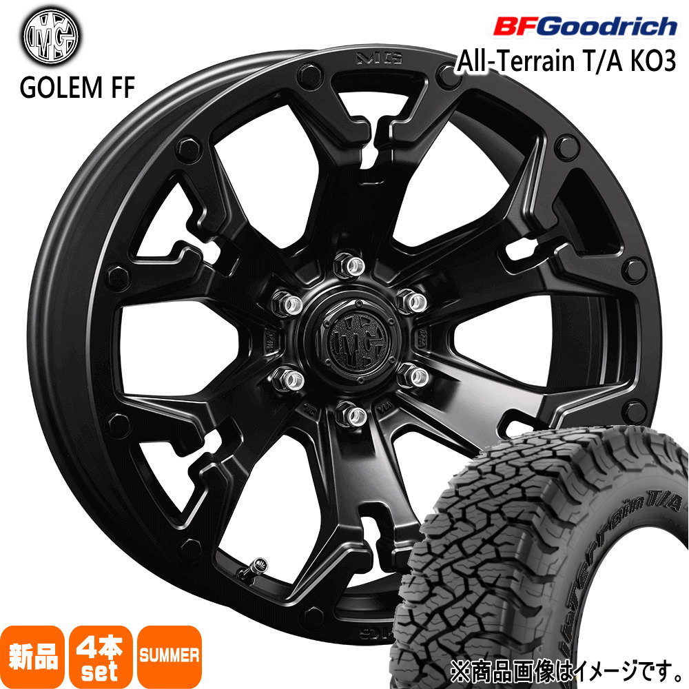285/55R20 117/114S LT オールテレーン T/A KO3 All-Terrain T/A KO3 BFグッドリッチ BF.Goodrich 新品 夏用 サマータイヤ ホイール 4本セット CRIMSON MG GOLEM FF 20×8.5+20 6/139.7|タイヤショップ78