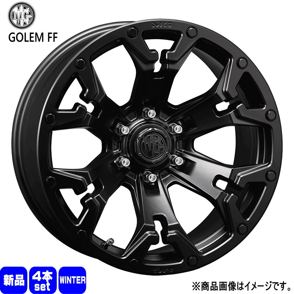 205/60R16 銘柄指定不可 輸入タイヤ 輸入タイヤ 輸入タイヤ 新品 冬用 スタッドレスタイヤ ホイール 4本セット CRIMSON MG GOLEM FF 16&times;7.0+35 5/114.3｜タイヤショップ78