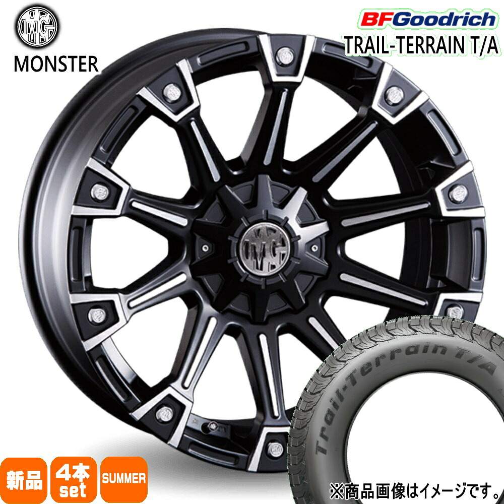215/60R17 96H トレイルテレーン T/A TRAIL-TERRAIN T/A BFグッドリッチ BF.Goodrich 新品 夏用 サマータイヤ ホイール 4本セット CRIMSON MG MONSTER 17×7.0+38 6/139.7|タイヤショップ78