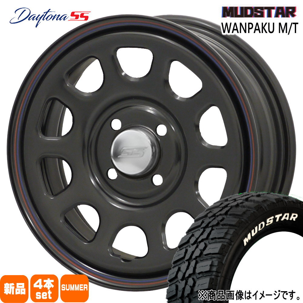 185/60R15 88S ワンパク MT WANPAKU MT マッドスター MUDSTAR 新品 夏用 サマータイヤ ホイール 4本セット MLJ Dyatona SS 15×6.0+30 4/100 15インチ|タイヤショップ78