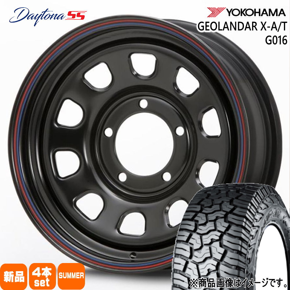 215/70R16 100/97Q LT ジオランダー X-AT G016 GEOLANDAR X-AT G016 ヨコハマ YOKOHAMA 新品 夏用 サマータイヤ ホイール 4本セット MLJ Dyatona SS 16&times;5.5+20 5/139.7 16インチ｜タイヤショップ78