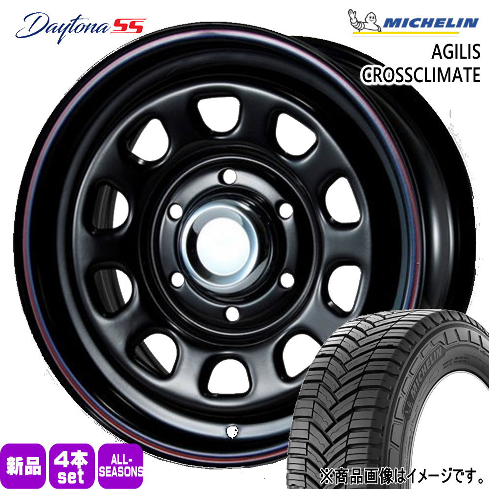 215/65R16 109/107T LT アジリス クロスクライメート AGILIS CROSSCLIMATE ミシュラン MICHELIN 新品 夏冬兼用 オールシーズンタイヤ ホイール 4本セット MLJ Dyatona SS 16&times;6.5+45 6/139.7 16インチ｜タイヤショップ78
