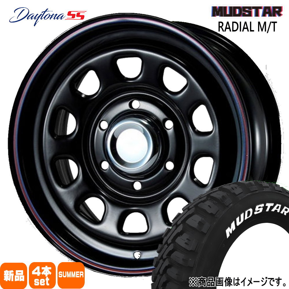 215/65R16 109/107R LT ラジアル MT RADIAL MT マッドスター MUDSTAR 新品 夏用 サマータイヤ ホイール 4本セット MLJ Dyatona SS 16×6.5+45 6/139.7 16インチ|タイヤショップ78