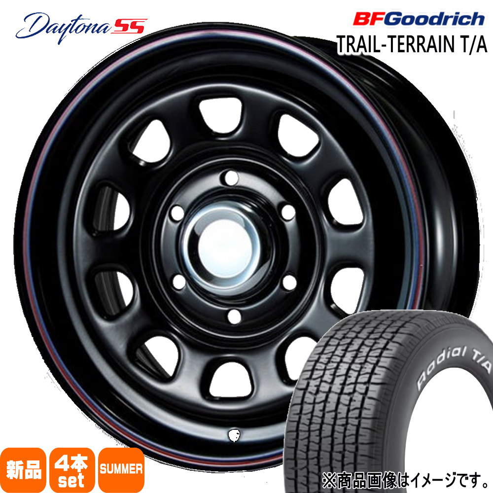 215/70R15 97S RWL ラジアル T/A RADIAL T/A BFグッドリッチ BF.Goodrich 新品 夏用 サマータイヤ ホイール 4本セット MLJ Dyatona SS 15×6.5+40 6/139.7 15インチ|タイヤショップ78