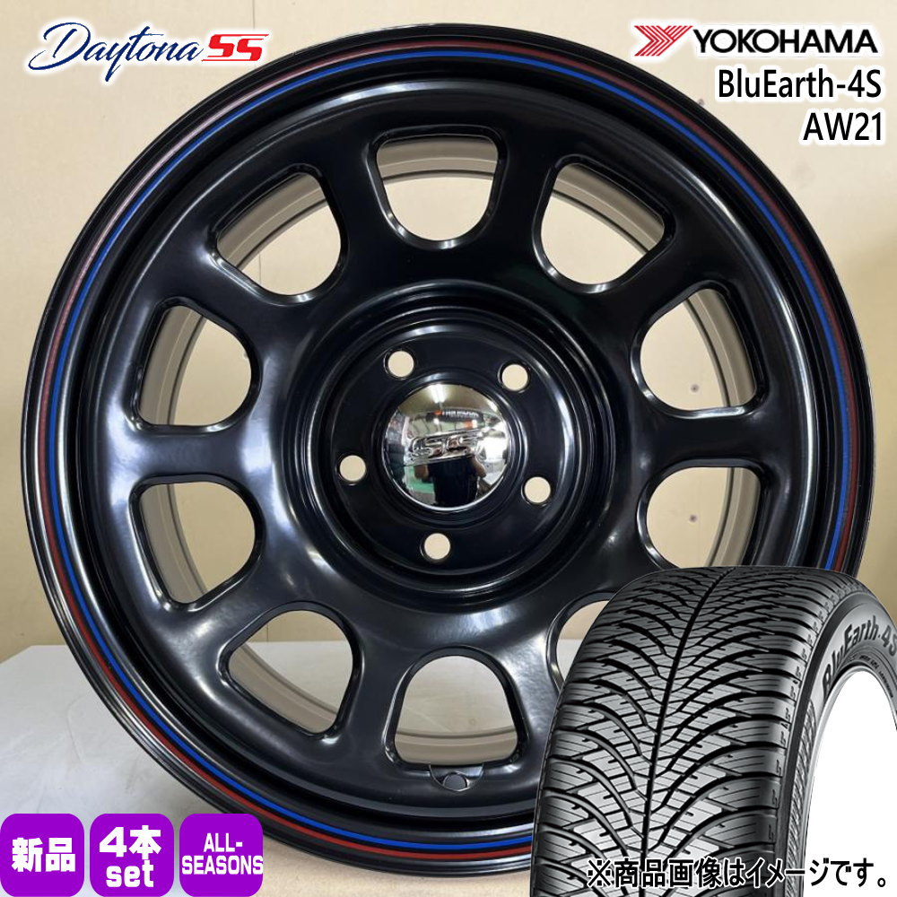 215/70R16 100H ブルーアース 4S AW21 BluEarth-4S AW21 ヨコハマ YOKOHAMA 新品 夏冬兼用 オールシーズンタイヤ ホイール 4本セット MLJ Dyatona SS 16&times;7.0+35 5/114.3 16インチ｜タイヤショップ78