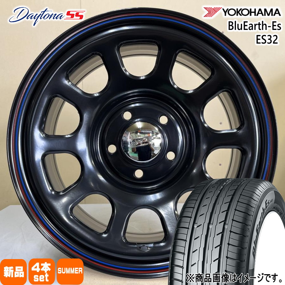 205/60R16 92H ブルーアース ES ES32 BluEarth-Es ES32 ヨコハマ YOKOHAMA 新品 夏用 サマータイヤ ホイール 4本セット MLJ Dyatona SS 16&times;7.0+35 5/114.3 16インチ｜タイヤショップ78