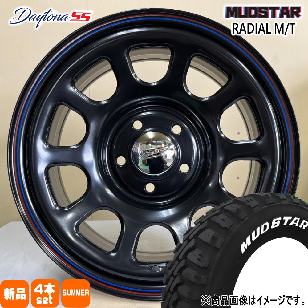 215/65R16 109/107R LT ラジアル MT RADIAL MT マッドスター MUDSTAR 新品 夏用 サマータイヤ ホイール 4本セット MLJ Dyatona SS 16×7.0+35 5/114.3 16インチ|タイヤショップ78