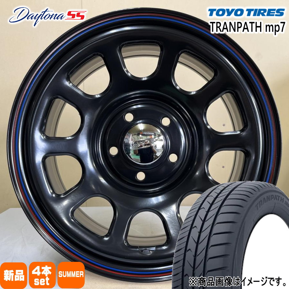 205/65R16 トランパス mp7 TRANPATH mp7 トーヨータイヤ TOYOTIRES 新品 夏用 サマータイヤ ホイール 4本セット MLJ Dyatona SS 16×7.0+35 5/114.3 16インチ|タイヤショップ78