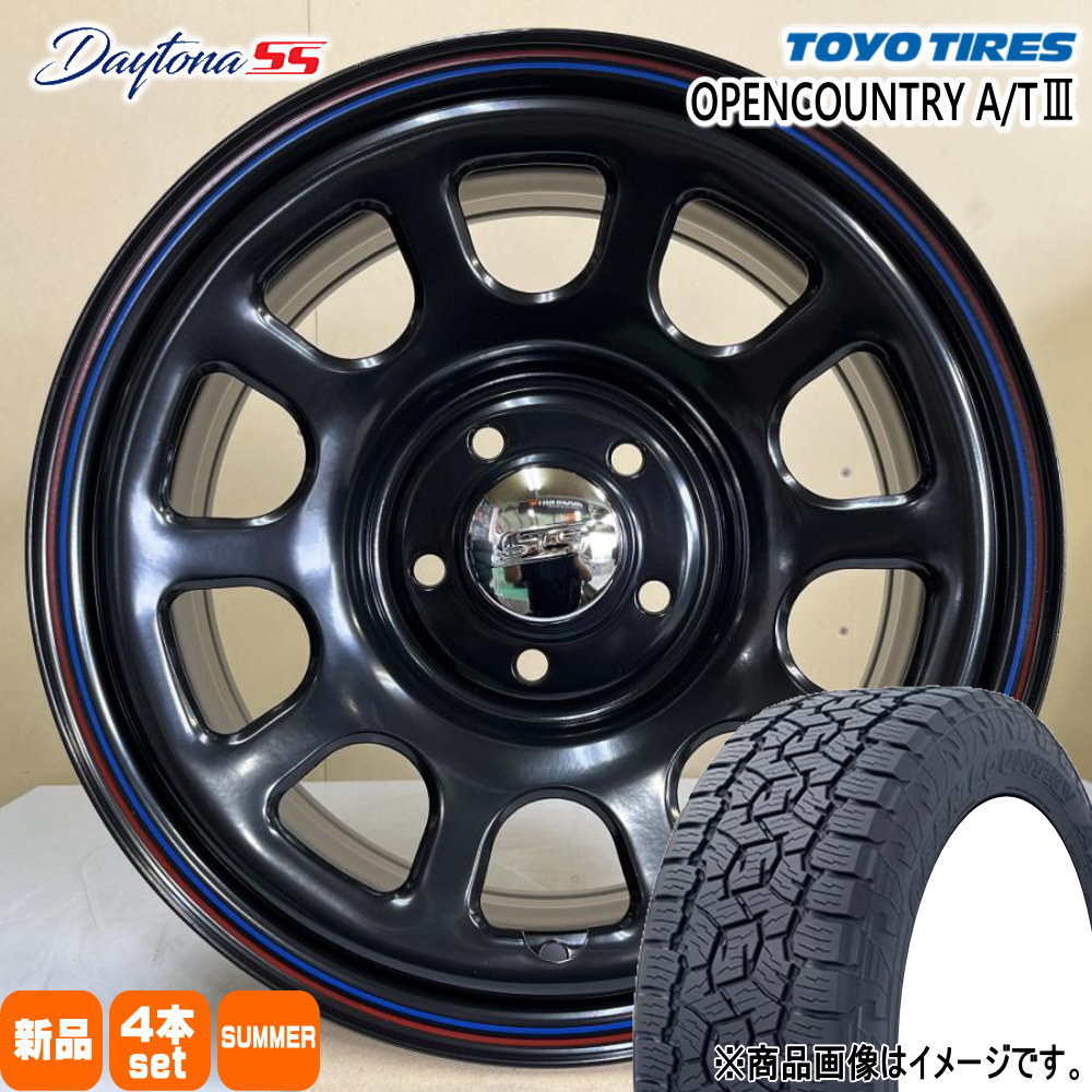 225/70R16 103H オープンカントリー AT3 OPENCOUNTRY A/T3 トーヨータイヤ TOYOTIRES 新品 夏用 サマータイヤ ホイール 4本セット MLJ Dyatona SS 16×7.0+35 5/114.3 16インチ|タイヤショップ78