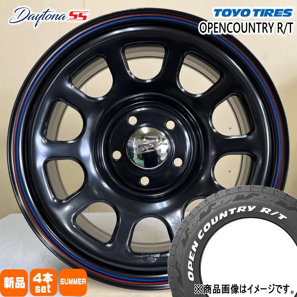 225/70R16 102/99Q LT オープンカントリー RT OPENCOUNTRY R/T トーヨータイヤ TOYOTIRES 新品 夏用 サマータイヤ ホイール 4本セット MLJ Dyatona SS 16&times;7.0+35 5/114.3 16インチ｜タイヤショップ78
