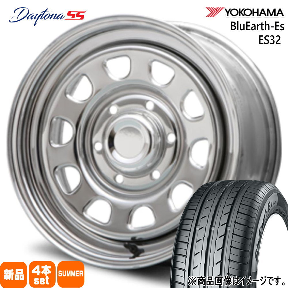 215/65R16 98H ブルーアース ES ES32 BluEarth-Es ES32 ヨコハマ YOKOHAMA 新品 夏用 サマータイヤ ホイール 4本セット MLJ Dyatona SS 16&times;6.5+45 6/139.7 16インチ｜タイヤショップ78