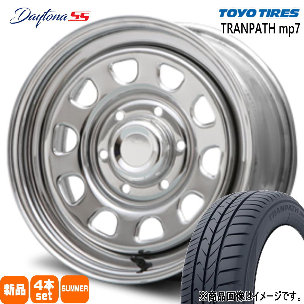 215/65R16 トランパス mp7 TRANPATH mp7 トーヨータイヤ TOYOTIRES 新品 夏用 サマータイヤ ホイール 4本セット MLJ Dyatona SS 16×7.0+38 6/139.7 16インチ|タイヤショップ78
