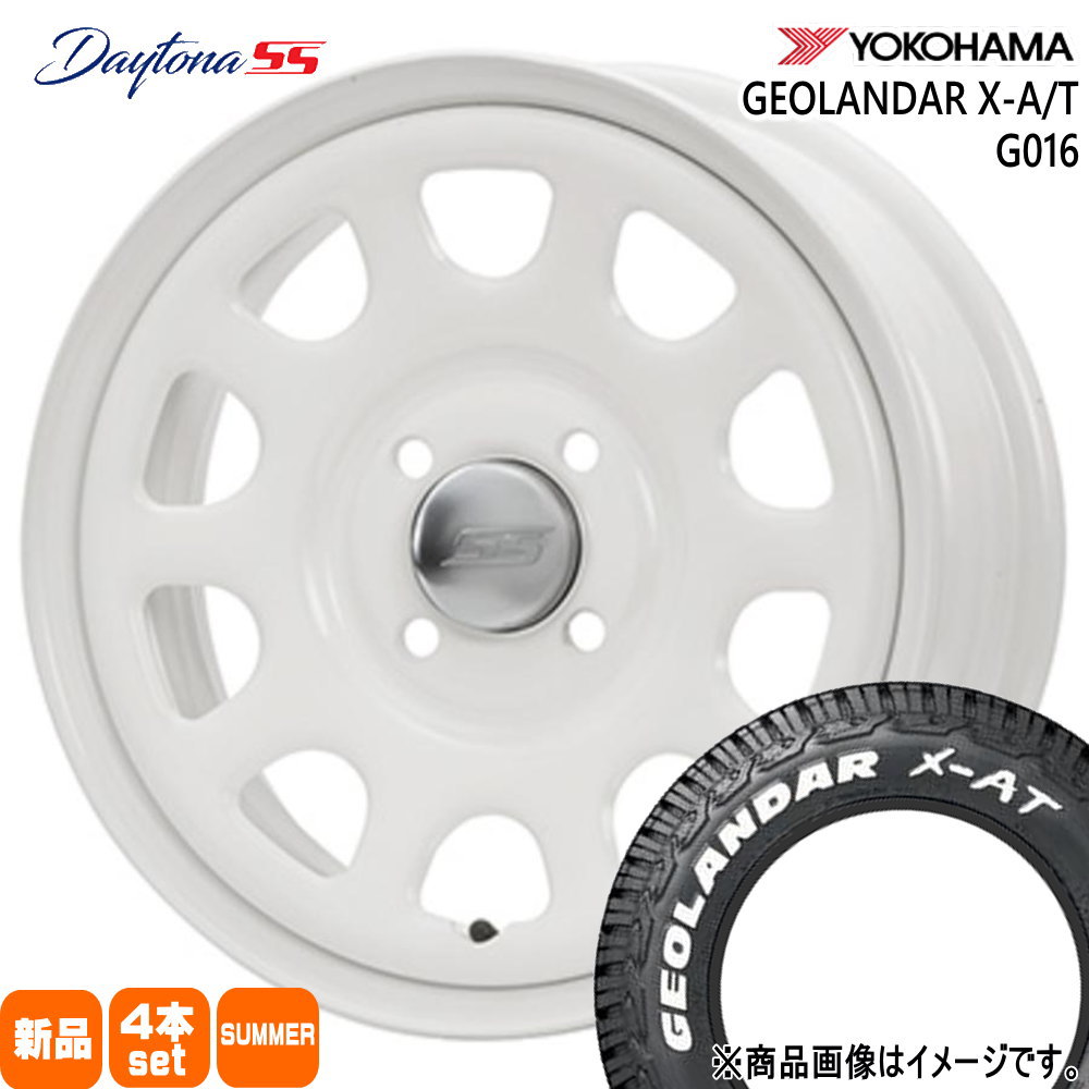 175/80R14 99/98N LT ジオランダー X-AT G016 GEOLANDAR X-AT G016 ヨコハマ YOKOHAMA 新品 夏用 サマータイヤ ホイール 4本セット MLJ Dyatona SS 14&times;5.0+42 4/100 14インチ｜タイヤショップ78