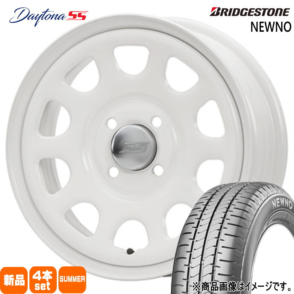 165/55R14 72V ニューノ NEWNO ブリヂストン BRIDGESTONE 新品 夏用 サマータイヤ ホイール 4本セット MLJ Dyatona SS 14×5.0+42 4/100 14インチ|タイヤショップ78