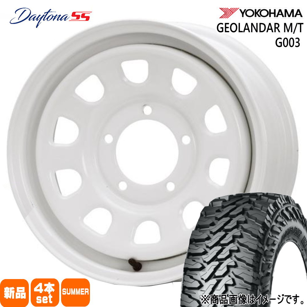 225/70R16 103S ジオランダー MT G003 GEOLANDAR M/T G003 ヨコハマ YOKOHAMA 新品 夏用 サマータイヤ ホイール 4本セット MLJ Dyatona SS 16&times;5.5+20 5/139.7 16インチ｜タイヤショップ78