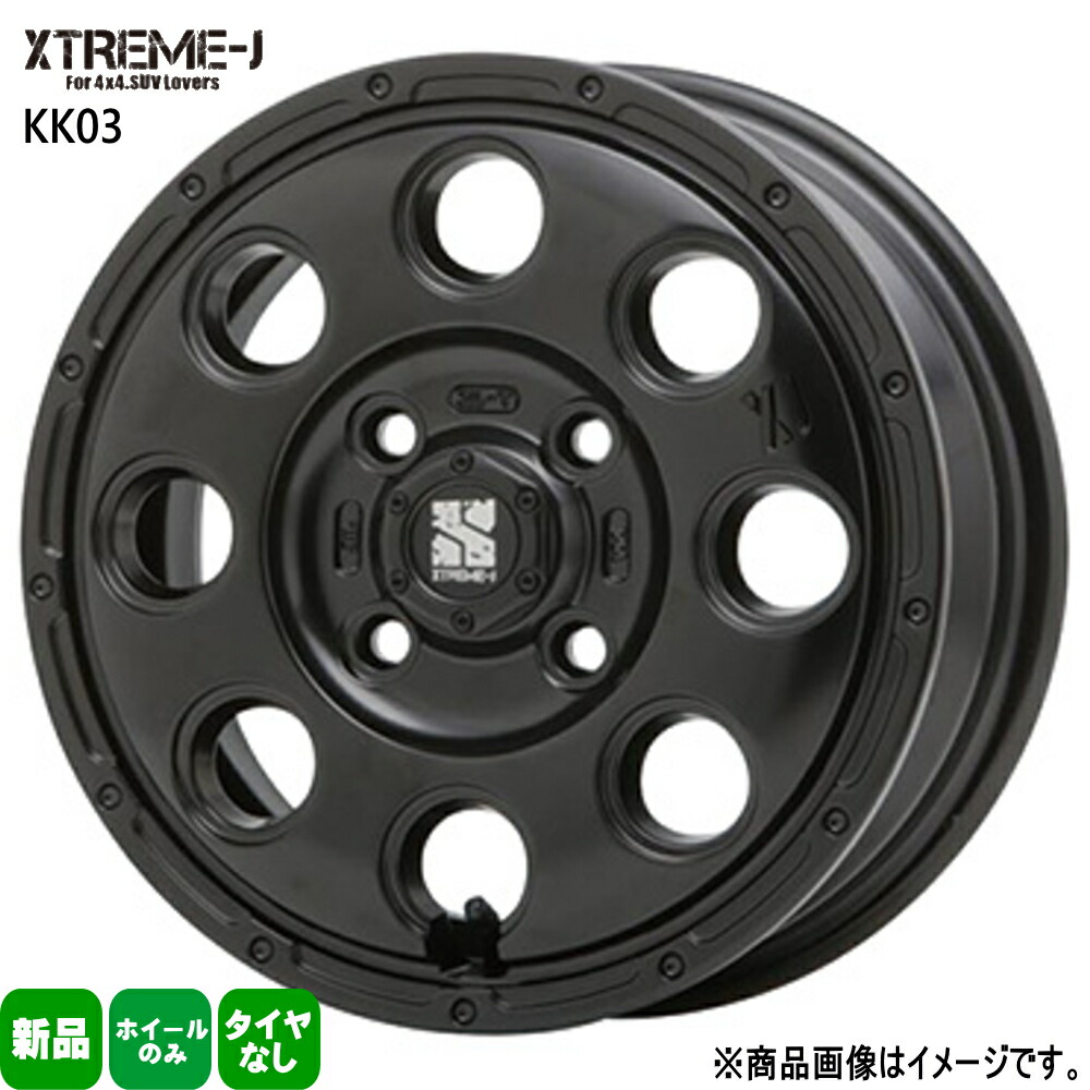 法人配送 4本セット 12×3.5J+45 4/100 MLJ XTREME-J KK03 エクストリームJ KK03 新品 12インチ ホイールのみ エブリィバン キャリー ミニキャブバン クリッパー|タイヤショップ78