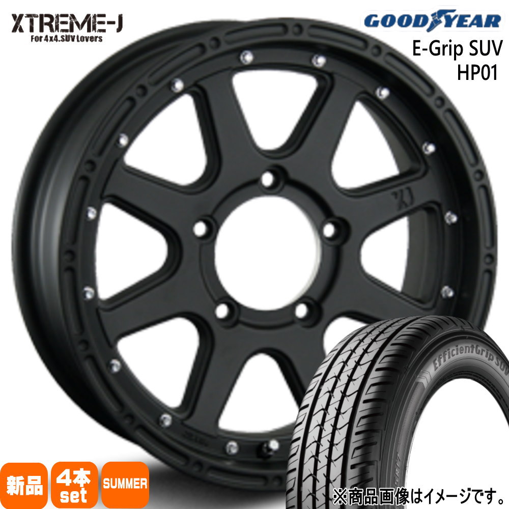 175/80R16 91S エフィシェントグリップ?SUV HP01 EfficientGrip SUV HP01 グッドイヤー GOODYEAR 新品 夏用 サマータイヤ ホイール 4本セット MLJ XTREME-J 16×5.5+20 5/139.7 16インチ|タイヤショップ78