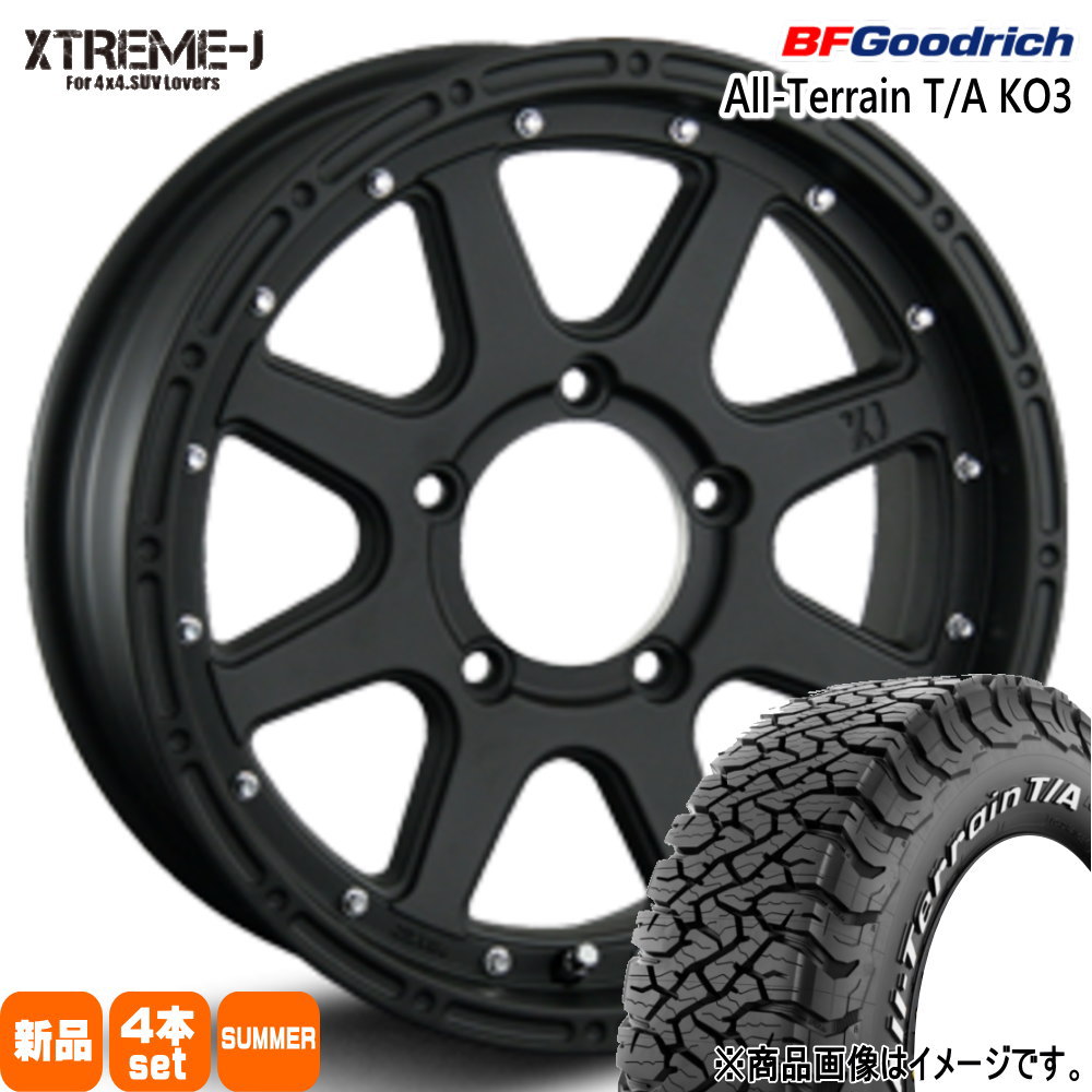 225/70R16 102/99S LRC LT オールテレーン T/A KO3 All-Terrain T/A KO3 BFグッドリッチ BF.Goodrich 新品 夏用 サマータイヤ ホイール 4本セット MLJ XTREME-J 16×5.5+20 5/139.7 16インチ|タイヤショップ78