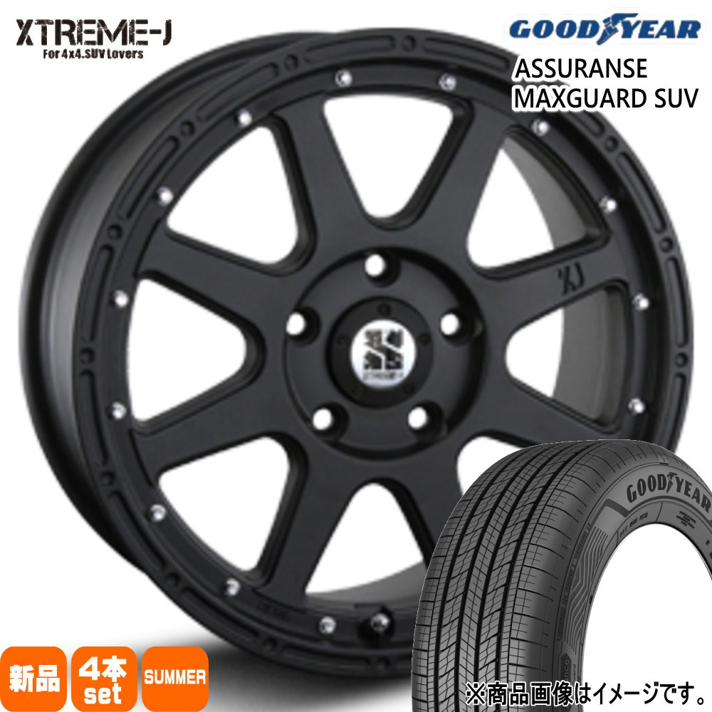 225/65R17 102V アシュランス マックスガード SUV ASSURANCE MAXGUARD SUV グッドイヤー GOODYEAR 新品 夏用 サマータイヤ ホイール 4本セット MLJ XTREME-J 17×7.5+38 5/114.3 17インチ|タイヤショップ78