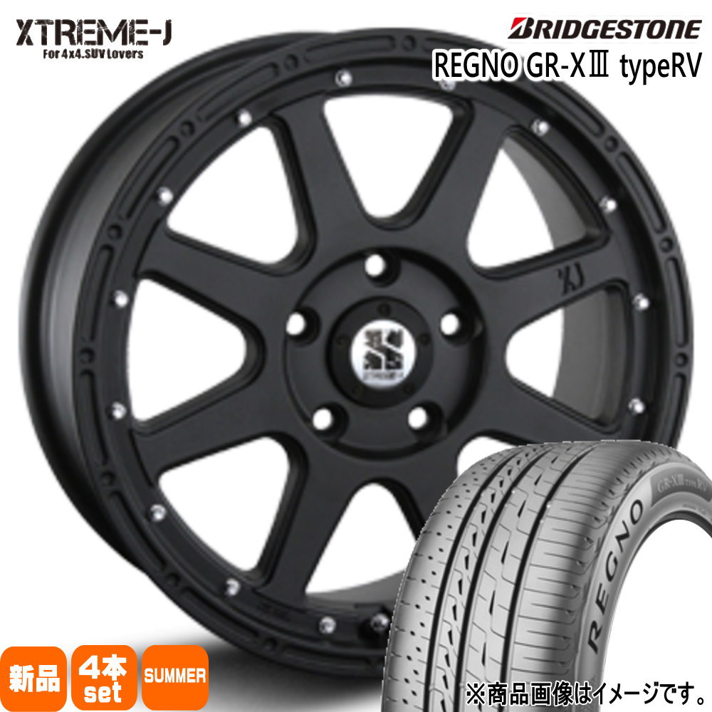 205/60R16 96H XL レグノ GRX3 タイプRV REGNO GR-X3 type RV ブリヂストン BRIDGESTONE 新品 夏用 サマータイヤ ホイール 4本セット MLJ XTREME-J 16×7.0+35 5/114.3 16インチ|タイヤショップ78