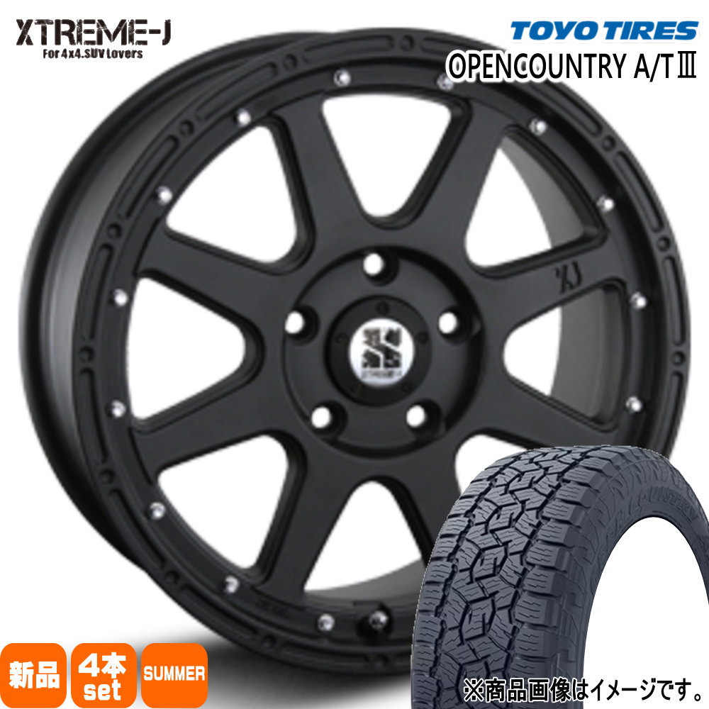 235/70R16 106T オープンカントリー AT3 OPENCOUNTRY A/T3 トーヨータイヤ TOYOTIRES 新品 夏用 サマータイヤ ホイール 4本セット MLJ XTREME-J 16&times;7.0+35 5/114.3 16インチ｜タイヤショップ78