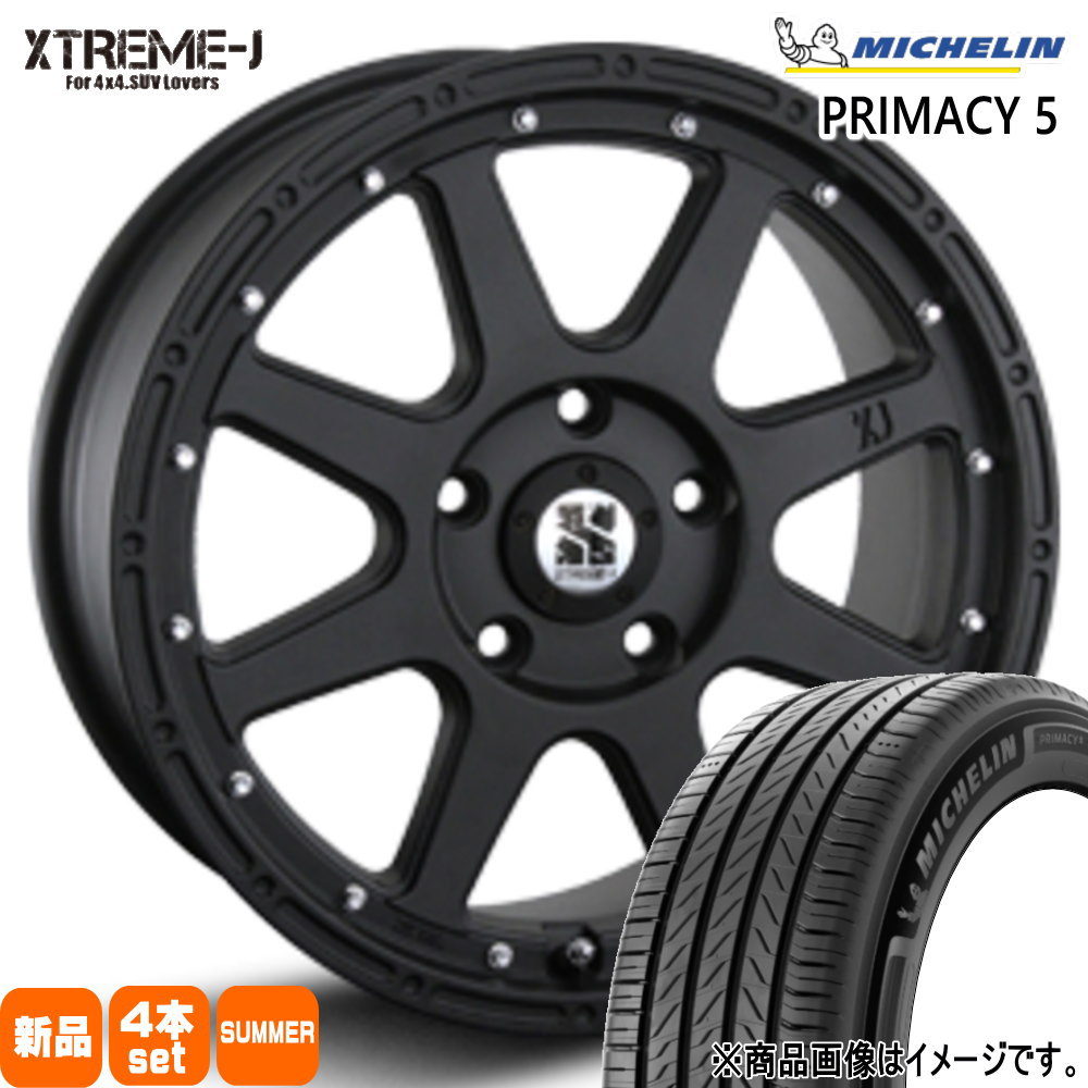 235/50R18 97W プライマシー5 RIMACY 5 ミシュラン MICHELIN 新品 夏用 サマータイヤ ホイール 4本セット MLJ XTREME-J 18×8.0+40 5/114.3 18インチ|タイヤショップ78
