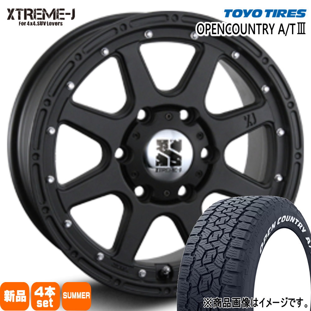 265/70R17 115T オープンカントリー AT3 OPENCOUNTRY A/T3 トーヨータイヤ TOYOTIRES 新品 夏用 サマータイヤ ホイール 4本セット MLJ XTREME-J 17&times;7.5+25 6/139.7 17インチ｜タイヤショップ78