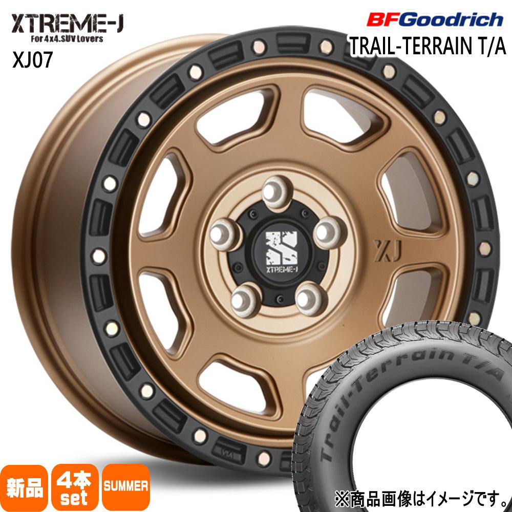 225/60R17 99H トレイルテレーン T/A TRAIL-TERRAIN T/A BFグッドリッチ BF.Goodrich 新品 夏用 サマータイヤ ホイール 4本セット MLJ XTREME-J XJ07 17&times;8.0+35 5/114.3 17インチ｜タイヤショップ78