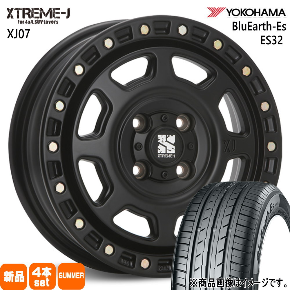 165/65R15 81S ブルーアース ES ES32 BluEarth-Es ES32 ヨコハマ YOKOHAMA 新品 夏用 サマータイヤ ホイール 4本セット MLJ XTREME-J XJ07 15×4.5+43 4/100 15インチ|タイヤショップ78