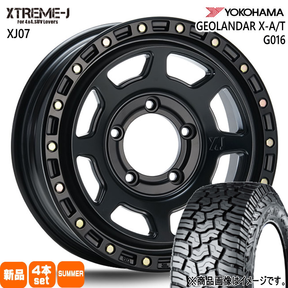 235/70R16 104/101Q LT ジオランダー X-AT G016 GEOLANDAR X-AT G016 ヨコハマ YOKOHAMA 新品 夏用 サマータイヤ ホイール 4本セット MLJ XTREME-J XJ07 16&times;6.0-5 5/139.7 16インチ｜タイヤショップ78